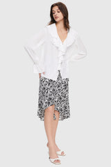Business Casual Chiffon Blouse – Women's Office Wear Top