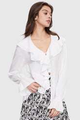 Business Casual Chiffon Blouse – Women's Office Wear Top