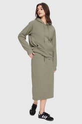 Casual High Waisted Midi Skirt – Official Website