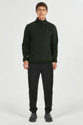 Quarter Zip Fleece Pullover Sweatshirt