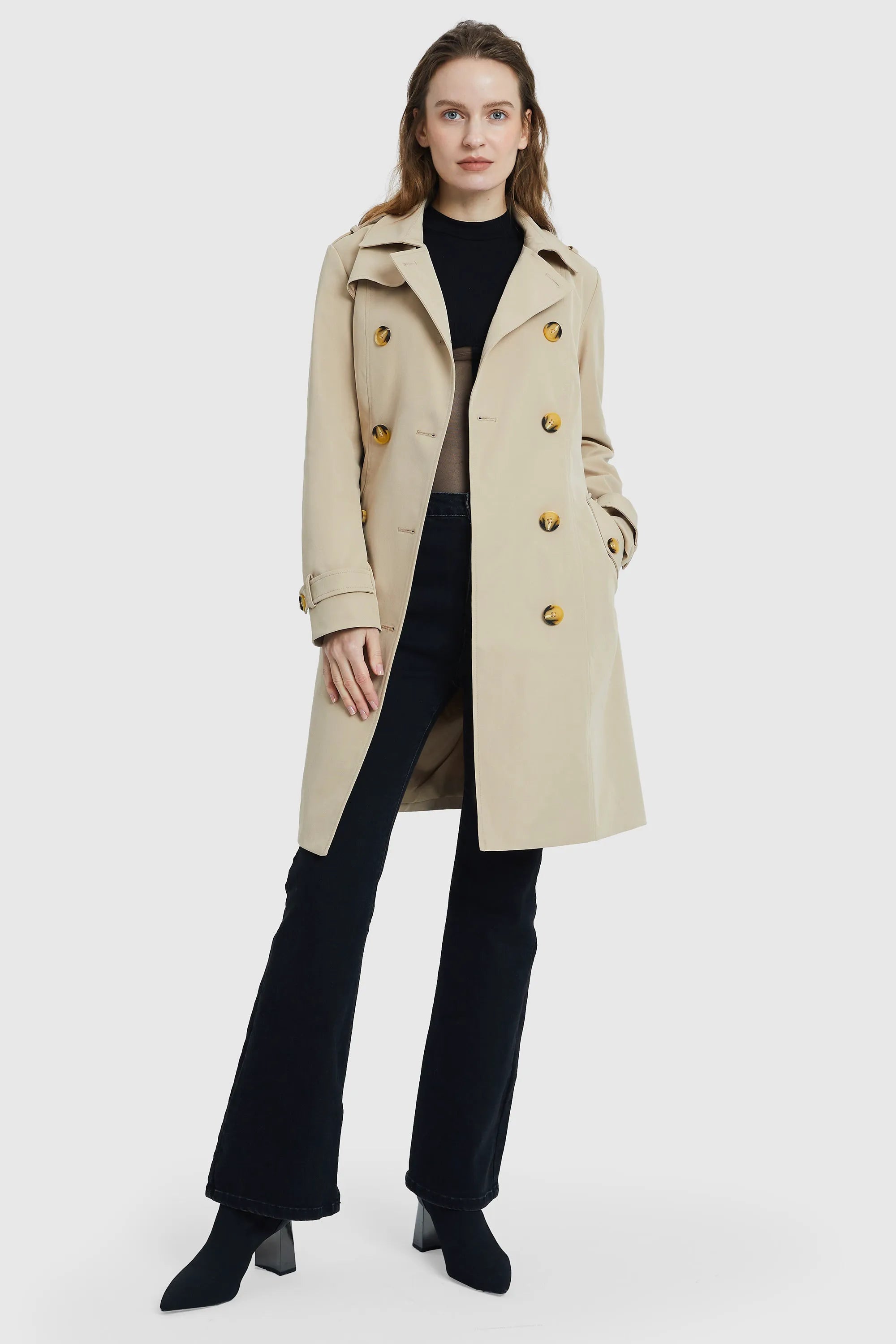 Double-Breasted Trench Coat