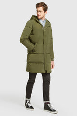 Knee-Length Winter Thickened Down Jacket