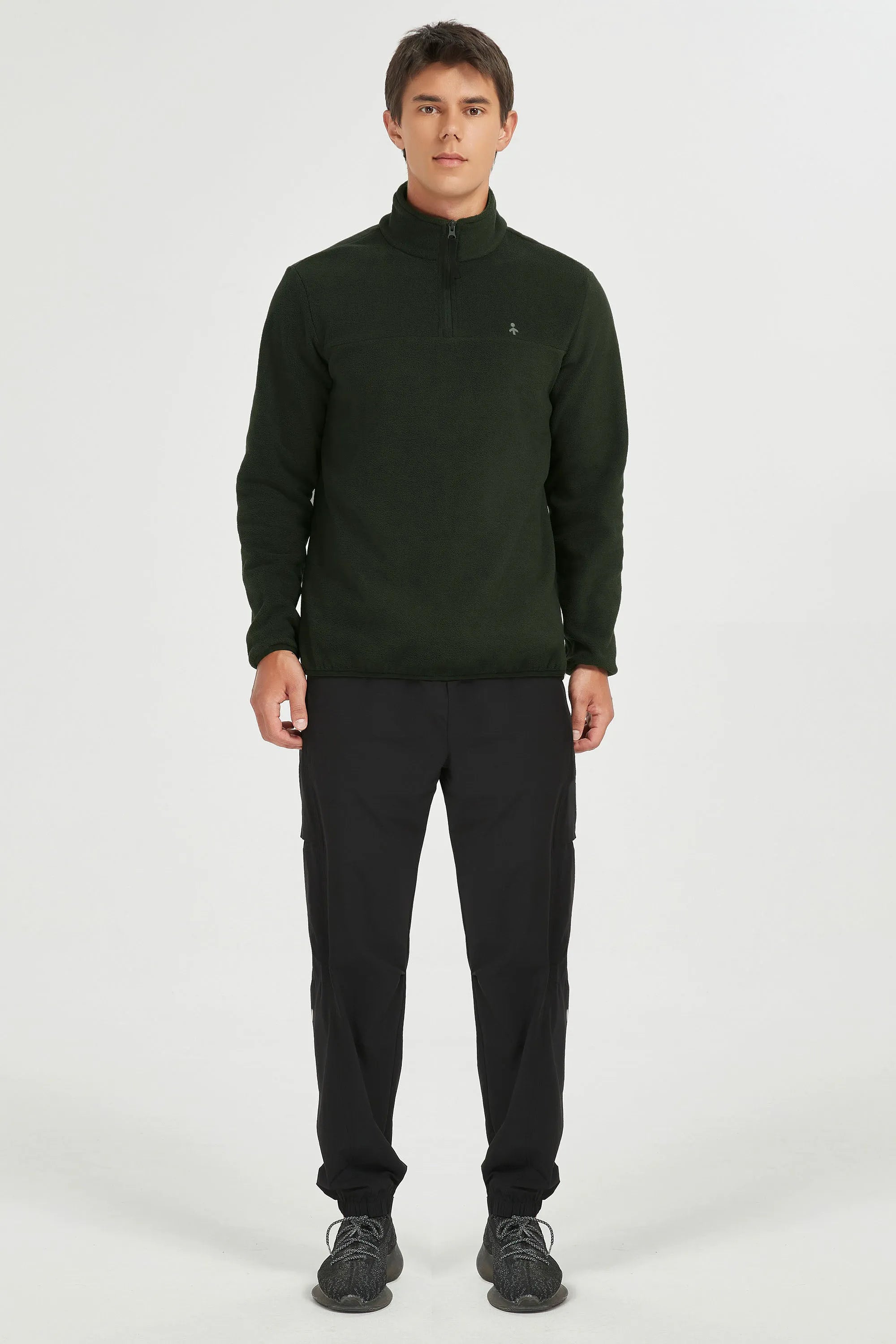 Quarter Zip Fleece Pullover Sweatshirt