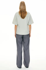 Casual Crew Neck T-Shirt Tops Basic Workout