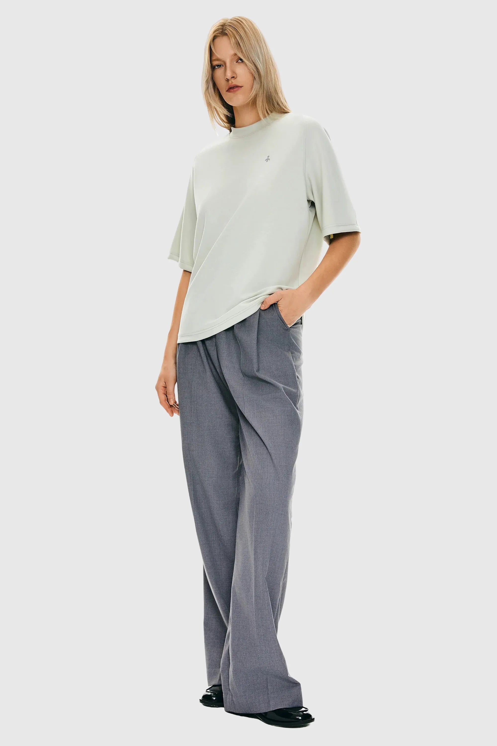Casual Crew Neck T-Shirt Tops Basic Workout
