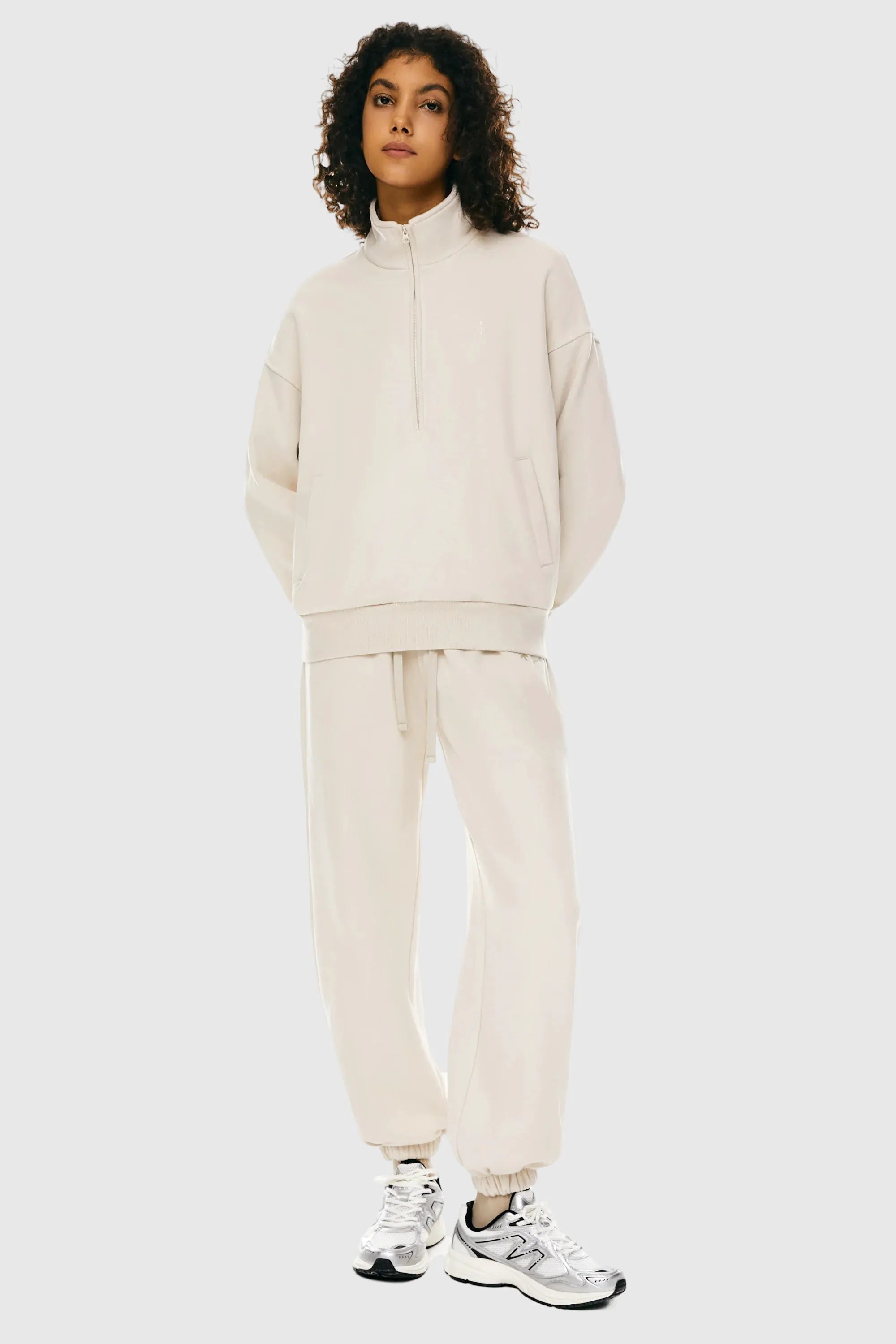 Oversized Half Zip Sweatshirts