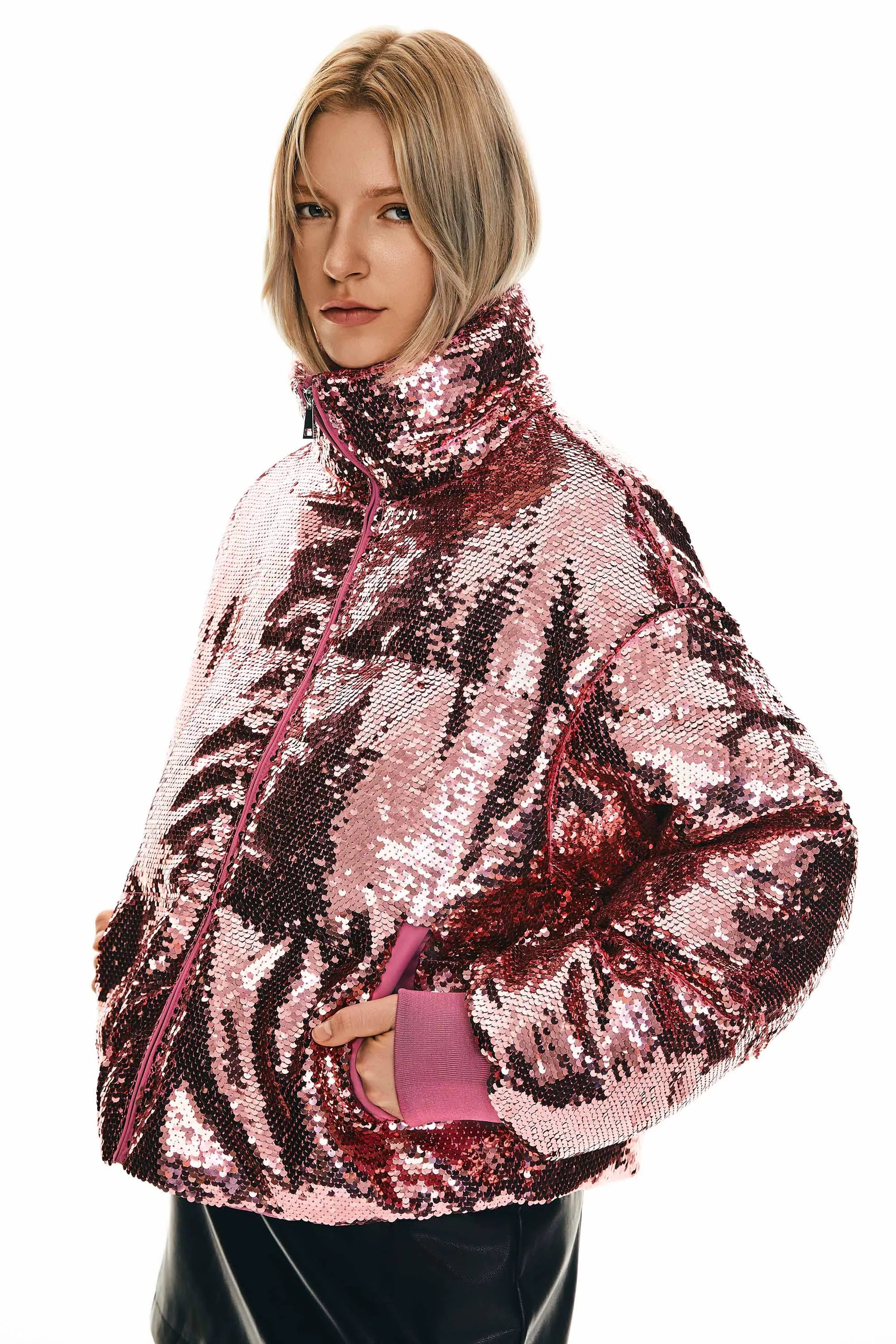 Disco Sequin Down Jacket
