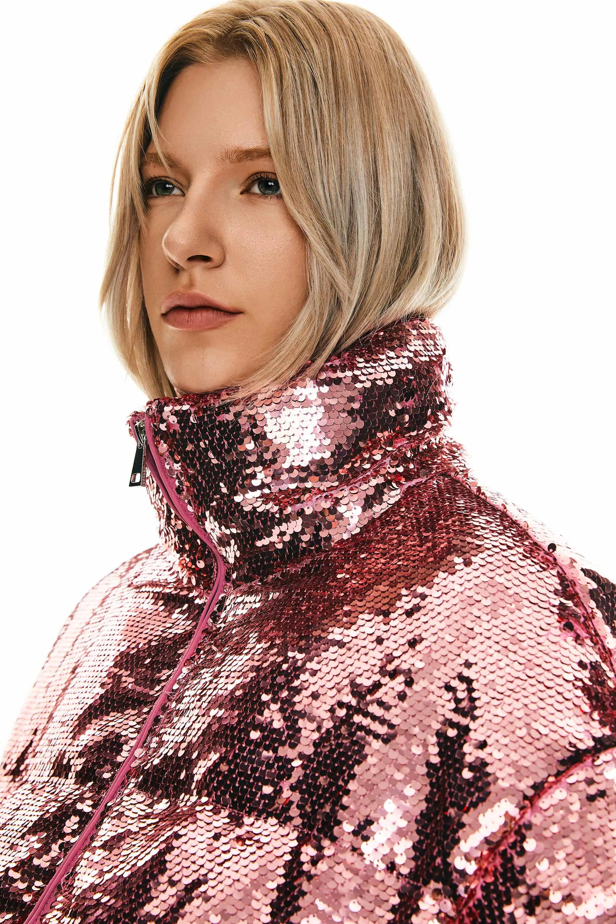 Disco Sequin Down Jacket