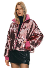 Disco Sequin Down Jacket